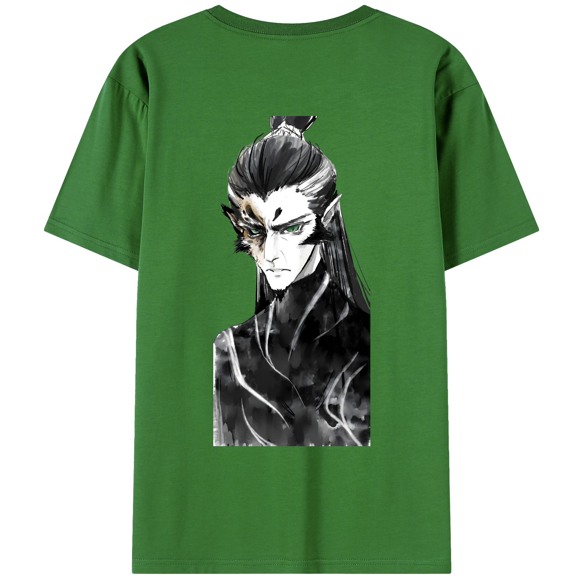 （画像用） Ne Zha 2 ナタ 魔童の大暴れ レディース半袖Tシャツ(バックプリント)